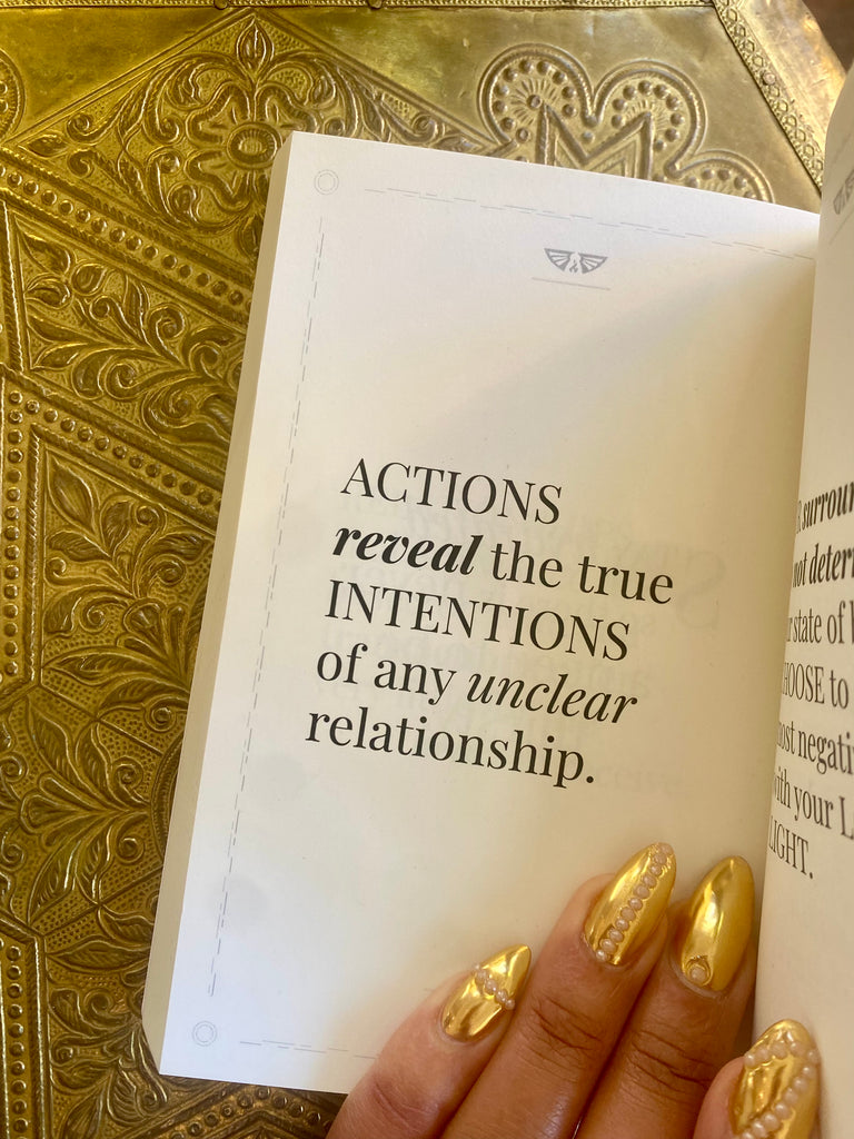 Our actions provide clarity. [journal 219]